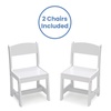 image:imageDelta Children MySize Kids Wood Table and Chair Set 2 Chairs Included Deep BlueBianca White