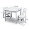 image:imageDelta Children MySize Kids Wood Table and Chair Set 2 Chairs Included Deep BlueBianca White