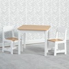 image:imageDelta Children MySize Kids Wood Table and Chair Set 2 Chairs Included Deep BlueBianca WhiteNatural