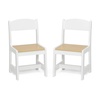 image:imageDelta Children MySize Kids Wood Table and Chair Set 2 Chairs Included Deep BlueBianca WhiteNatural
