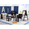 image:imageDelta Children MySize Kids Wood Table and Chair Set 2 Chairs Included Deep BlueDark Chocolate