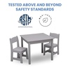 image:imageDelta Children MySize Kids Wood Table and Chair Set 2 Chairs Included Deep BlueGrey