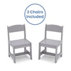 image:imageDelta Children MySize Kids Wood Table and Chair Set 2 Chairs Included Deep BlueGrey