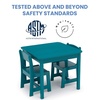 image:imageDelta Children MySize Kids Wood Table and Chair Set 2 Chairs Included Deep BlueTeal