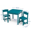 image:imageDelta Children MySize Kids Wood Table and Chair Set 2 Chairs Included Deep BlueTeal