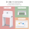 image:imageDelta Children PerfectSize 3in1 Convertible Sink Step Stool and Bath Toy for ToddlersKids  Perfect for Potty Training WhiteGrey