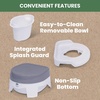 image:imageDelta Children PerfectSize Potty  Made with EcoFriendly Recycled Ocean Material WhiteGrey