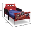 image:imageDelta Children Plastic 3DFootboard Twin Bed DisneyPixar CarsDisneyPixar Cars