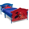 image:imageDelta Children Plastic 3DFootboard Twin Bed DisneyPixar CarsMarvel Spiderman