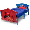 image:imageDelta Children Plastic 3DFootboard Twin Bed DisneyPixar CarsMarvel Spiderman
