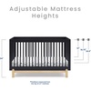image:imageDelta Children Poppy 6Piece Baby Nursery Furniture SetIncludes Convertible Crib Dresser Changing Top Mattress Sheets amp Changing Pad Midnight Grey wNaturalMidnight GreyNatural