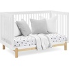 image:imageDelta Children Poppy 6Piece Baby Nursery Furniture SetIncludes Convertible Crib Dresser Changing Top Mattress Sheets amp Changing Pad Midnight Grey wNaturalBianca WhiteNatural