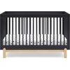 image:imageDelta Children Poppy 6Piece Baby Nursery Furniture SetIncludes Convertible Crib Dresser Changing Top Mattress Sheets amp Changing Pad Midnight Grey wNaturalMidnight GreyNatural