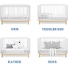 image:imageDelta Children Poppy 6Piece Baby Nursery Furniture SetIncludes Convertible Crib Dresser Changing Top Mattress Sheets amp Changing Pad Midnight Grey wNaturalBianca WhiteNatural