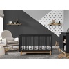 image:imageDelta Children Poppy 6Piece Baby Nursery Furniture SetIncludes Convertible Crib Dresser Changing Top Mattress Sheets amp Changing Pad Midnight Grey wNaturalMidnight GreyNatural