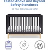 image:imageDelta Children Poppy 6Piece Baby Nursery Furniture SetIncludes Convertible Crib Dresser Changing Top Mattress Sheets amp Changing Pad Midnight Grey wNaturalMidnight GreyNatural