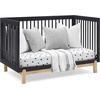 image:imageDelta Children Poppy 6Piece Baby Nursery Furniture SetIncludes Convertible Crib Dresser Changing Top Mattress Sheets amp Changing Pad Midnight Grey wNaturalMidnight GreyNatural