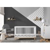 image:imageDelta Children Poppy 6Piece Baby Nursery Furniture SetIncludes Convertible Crib Dresser Changing Top Mattress Sheets amp Changing Pad Midnight Grey wNaturalBianca WhiteNatural