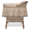 image:imageDelta Children Portable Rocking Bassinet for Newborns Bedside Sleeper Crib with Gentle Vibrations Nightlight Soothing Music Adjustable Canopy Plush Toys Storage Basket Baby EssentialsBassinet