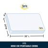 image:imageDelta Children Serta SleepTrue Mini Crib Mattress Premium Sustainably Sourced Fiber Core Hypoallergenic amp Waterproof Cover Greenguard Gold Certified  Made in USA White38x24x4 Inch Pack of 1