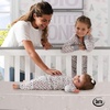 image:imageDelta Children Serta SleepTrue Mini Crib Mattress Premium Sustainably Sourced Fiber Core Hypoallergenic amp Waterproof Cover Greenguard Gold Certified  Made in USA White38x24x4 Inch Pack of 1