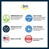 image:imageDelta Children Serta SleepTrue Mini Crib Mattress Premium Sustainably Sourced Fiber Core Hypoallergenic amp Waterproof Cover Greenguard Gold Certified  Made in USA White38x24x4 Inch Pack of 1