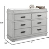 image:imageDelta Children Simmons Kids Asher 6 Drawer Dresser with Changing Top Fully Assembled Greenguard Gold Certified Rustic MistRustic Mist