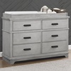 image:imageDelta Children Simmons Kids Asher 6 Drawer Dresser with Changing Top Fully Assembled Greenguard Gold Certified Rustic MistRustic Mist