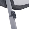 image:imageDelta Children Simmons Kids Dream Bedside Bassinet with ZipDown Side Wall  Convenient Baby Sleeper with Breathable Mesh and Adjustable Heights  Lightweight Portable Crib Grey
