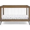 image:imageDelta Children Sloane Crib 7Piece Baby Nursery Furniture SetIncludes Convertible Crib Dresser Changing Top Crib Mattress Fitted Sheets Toddler Guardrail amp Changing Pad Black wMelted BronzeAcornMatte Black