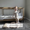 image:imageDelta Children Sloane Crib 7Piece Baby Nursery Furniture SetIncludes Convertible Crib Dresser Changing Top Crib Mattress Fitted Sheets Toddler Guardrail amp Changing Pad Black wMelted BronzeAcornMatte Black