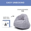 image:imageDelta Children Snuggle Foam Filled Chair Toddler Size for Kids Up to 6 Years Old Grey
