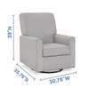 image:imageDelta Children Sophie Nursery Glider Swivel Chair with LiveSmart Performance Fabric Fabric NickelNickel