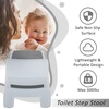 image:imageDelta Children Toddler Step Stool for Boys amp Girls  2 Pack  Ideal for Potty Training Bathroom Kitchen or Bedroom WhiteGrey