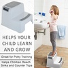 image:imageDelta Children Toddler Step Stool for Boys amp Girls  2 Pack  Ideal for Potty Training Bathroom Kitchen or Bedroom WhiteGrey