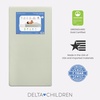 image:imageDelta Children Twinkle Stars Crib and Toddler Mattress with Breathable Removable MachineWashable Cover  GREENGUARD Gold  Waterproof Baby Bed  Sustainably Sourced Fiber Core  52Lx275W PinkGreen