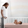 image:imageDelta Children Twinkle Stars Crib and Toddler Mattress with Breathable Removable MachineWashable Cover  GREENGUARD Gold  Waterproof Baby Bed  Sustainably Sourced Fiber Core  52Lx275W PinkPink