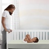 image:imageDelta Children Twinkle Stars Crib and Toddler Mattress with Breathable Removable MachineWashable Cover  GREENGUARD Gold  Waterproof Baby Bed  Sustainably Sourced Fiber Core  52Lx275W PinkGreen