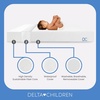 image:imageDelta Children Twinkle Stars Crib and Toddler Mattress with Breathable Removable MachineWashable Cover  GREENGUARD Gold  Waterproof Baby Bed  Sustainably Sourced Fiber Core  52Lx275W PinkWhite
