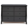 image:imageDelta Children Universal 6 Drawer Dresser Greenguard Gold Certified Black  Greenguard Gold Certified 6 Drawer Dresser for the Nursery amp Bedrooms Wood Kids amp Nursery StorageBlack