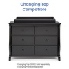 image:imageDelta Children Universal 6 Drawer Dresser Greenguard Gold Certified Black  Greenguard Gold Certified 6 Drawer Dresser for the Nursery amp Bedrooms Wood Kids amp Nursery StorageBlack