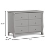 image:imageDelta Children Universal 6 Drawer Dresser Greenguard Gold Certified Black  Greenguard Gold Certified 6 Drawer Dresser for the Nursery amp Bedrooms Wood Kids amp Nursery StorageGrey