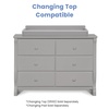 image:imageDelta Children Universal 6 Drawer Dresser Greenguard Gold Certified Black  Greenguard Gold Certified 6 Drawer Dresser for the Nursery amp Bedrooms Wood Kids amp Nursery StorageGrey