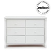 image:imageDelta Children Universal 6 Drawer Dresser Greenguard Gold Certified Black  Greenguard Gold Certified 6 Drawer Dresser for the Nursery amp Bedrooms Wood Kids amp Nursery StorageWhite