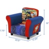 image:imageDelta Children Upholstered Chair with PAW Patrol Graphics Wood Frame Plush Foam Padding Side Pockets for Toddlers and KidsPaw Patrol