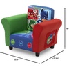 image:imageDelta Children Upholstered Chair with PAW Patrol Graphics Wood Frame Plush Foam Padding Side Pockets for Toddlers and KidsPj Masks