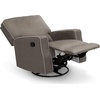 image:imageDelta Home Chambers Bay Recliner Glider Swivel Chair Adult Graphite wDove Grey Welt
