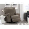 image:imageDelta Home Chambers Bay Recliner Glider Swivel Chair Adult Graphite wDove Grey Welt