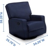 image:imageDelta Home Chambers Bay Recliner Glider Swivel Chair Adult Navy