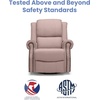 image:imageDelta Home Denham Recliner Glider Swivel Chair Adult Wood BlushBlush